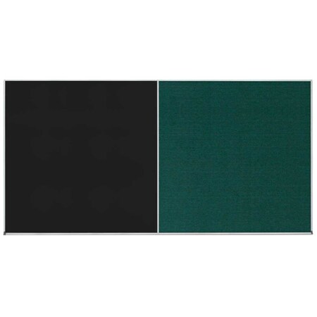 United Visual Products Enclosed Corkboard, 1 Door, 18"x24", 4" Fra UV3414-BLACK-COBACC
